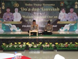 Doa dan Tauziah bersama Anak Yatim serta Santunan olehKapolres Metro Jakarta Pusatdan Pejabat Utama serta Bhayangkari