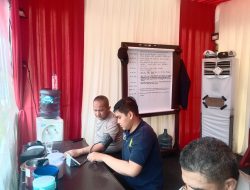 Pada Arus Balik Lebaran Sejumlah Pospam di Datangi Tim Dokkes guna mengecek kesehatan Anggota