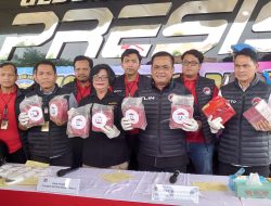 Polres Metro Bekasi KotaUngkap Kasus NarkotikaJenis Shabu 10,654 KgJaringan Bekasi – Bogor – Riau