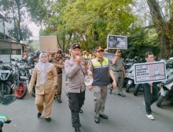 Polsek Metro Tanah Abang Bersama Tiga Pilar Gencarkan Himbauan Bahaya Narkoba