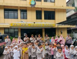 Polisi Sahabat Anak, Kapolsek Johar Baru Menerima Kunjungan Siswa Siswi Paud Islam Mandiri