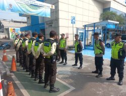 Polsek Cempaka Putih Sampaikan Pesan Kamtibmas Kepada Satpam PLN