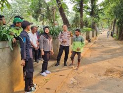 Bhabinkamtibmas Karet Tengsin Sampaikan Kamtibmas Di Lingkungan Tempat Pemakaman Umum Karet Bivak