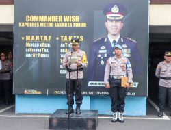Kapolrestro Jaktim Pimpin Upacara Penyerahan 105 Siswa Latja Diktuba Polri Gelombang I Tahun 2024