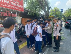 Kanit Binmas Pimpin Patroli Siang Hari Antisipasi Tawuran Pelajar