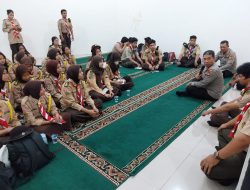 Kapolsek Metro Kebayoran Baru Pimpin Giat Orientasi Saka Bhayangkara Bersama Siswa Sekolah Menengah