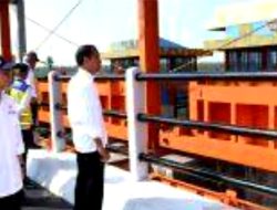 Kunjungan Kerja Presiden Jokowidodo Resmikan Sejumlah Infrastruktur Di Lampung