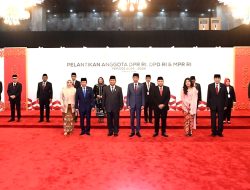 Presiden Jokowi Hadiri Pelantikan Anggota DPR, DPD, dan MPR RI 2024-2029 di Gedung Nusantara, Jakarta