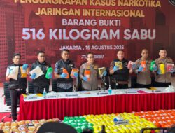 Polda Metro Jaya Gagalkan Peredaran 516 Kg Sabu, Selamatkan 2,6 Juta Jiwa dari Ancaman Maut