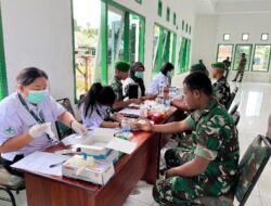 Sambut HUT TNI Ke-80, Kodim 1715/Yahukimo Gelar Donor Darah