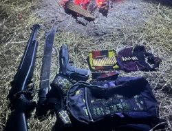 Tim Patroli Pengintaian Koops TNI Habema Berhasil Mengamankan Senjata Api Campuran di Distrik Wame