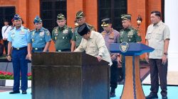 Panglima TNI Dampingi Presiden Prabowo Subianto Resmikan Museum dan Perpustakaan di Seskoad