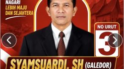 Syamsuardi, SH Nomor Urut 3 Siap Wujudkan Malai III Koto Lebih Maju dan Sejahtera