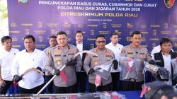 Polda Riau Bongkar 1.333 Kasus Kejahatan Jalanan, 525 Tersangka Diamankan