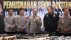 Negara Hadir Berantas Senpi Ilegal, Polda Sumsel Musnahkan Ratusan Senjata Api Hasil Ops Senpi Musi 2026