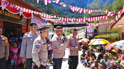 Semarak Hari Bhayangkara ke-80, Satgas Ops Damai Cartenz-2026 Hadir Membawa Harapan bagi Warga Tembagapura