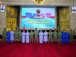 Irjen TNI Pimpin Laporan Korps Kenaikan Pangkat 105 Pati TNI