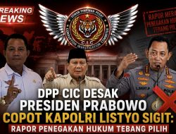 DPP CIC Desak Presiden Prabowo Copot Kapolri Listyo Sigit: Rapor Penegakan Hukum Tebang Pilih