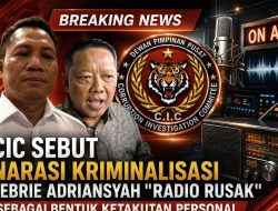 CIC Sebut Narasi Kriminalisasi Febrie Adriansyah ” Radio Rusak” Sebagai Bentuk Ketakutan Personal