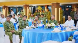 Kapolri Bersama Menko Polkam dan Pimpinan Lembaga Negara Perkuat Kebersamaan di Mabes TNI AL