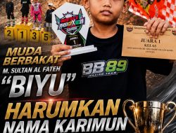 Muda Berbakat, M. Sultan Al Fateh “Biyu” Harumkan Nama Karimun, koordinator KAKI Cecep Cahyana: Calon Juara Masa Depan Kepri