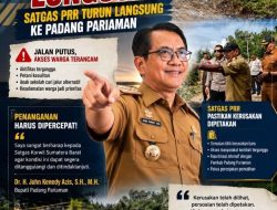 JALAN PUTUS DITERJANG LONGSOR, SATGAS PRR TURUN LANGSUNG KE PADANG PARIAMAN