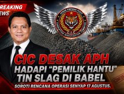 CIC Desak APH Hadapi “Pemilik Hantu” Tin Slag di Babel, Soroti Rencana Operasi Senyap 17 Agustus