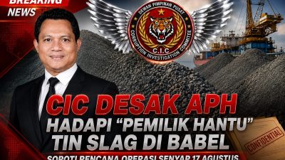 CIC Desak APH Hadapi “Pemilik Hantu” Tin Slag di Babel, Soroti Rencana Operasi Senyap 17 Agustus