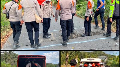 Pasukan Pelopor BKO Polda NTT Bergerak Tangani Dampak Gempa, Layani dan Bantu Warga di Lokasi Pengungsian