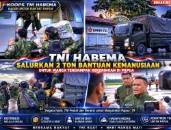 TNI HABEMA SALURKAN 2 TON BANTUAN KEMANUSIAAN UNTUK WARGA TERDAMPAK KEKERINGAN DI PAPUA