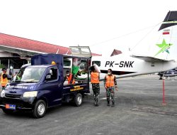 Tiga Sortie, Tiga Ton NaCl Disemai dari Udara, Lanud Sjamsudin Noor Dukung OMC Tekan Karhutla Kalimantan Selatan