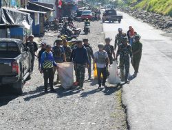 HUT TNI Ke-81 Tahun 2026, Kodim 1714/Puncak Jaya : TNI Peduli Sampah Bersama Masyarakat
