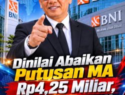 Dinilai Abaikan Putusan MA Rp4,25 Miliar, CIC Desak APH Tindak BNI