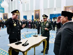 Panglima TNI Hadiri Pelantikan Kapolri dan Wakapolri di Istana Negara