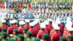Penuh Khidmat, Panglima TNI Dampingi Presiden Prabowo Pimpin Upacara HUT ke-81 TNI Tahun 2026