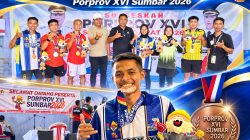 Yusril Mahendra, Putra Terbaik Sungai Geringging, Sumbang Medali Perunggu Teqball Porprov XVI Sumbar 2026